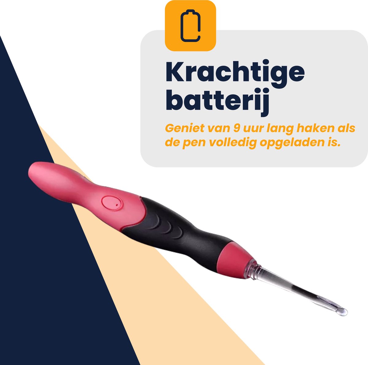 MIRO® Haaknaalden Pen - LED - 11-Delige Set - Haaknaalden Set - Haakpakket Met Haakspullen - Haken Voor Beginners & Gevorderden + incl. Haak Tas/Etui — afbeelding 2