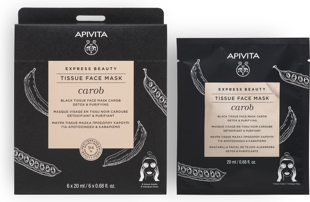 Goedkoopste Apivita Sheetmasker Detox & Purifying