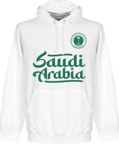 Saudi-Arabië Team Hoodie - Wit - XXL