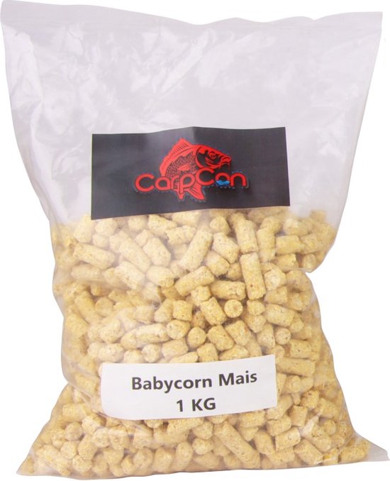 Babycorn Pellets 'Mais' - 1kg - Karper/Witvis Pellets - Lokvoer/Aas voor Vissen