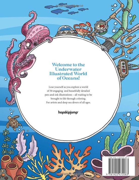 Oceans Coloring Book - R.J. Hampson - Kleurboek voor volwassenen | bol