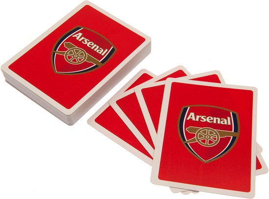 Arsenal speelkaarten rood