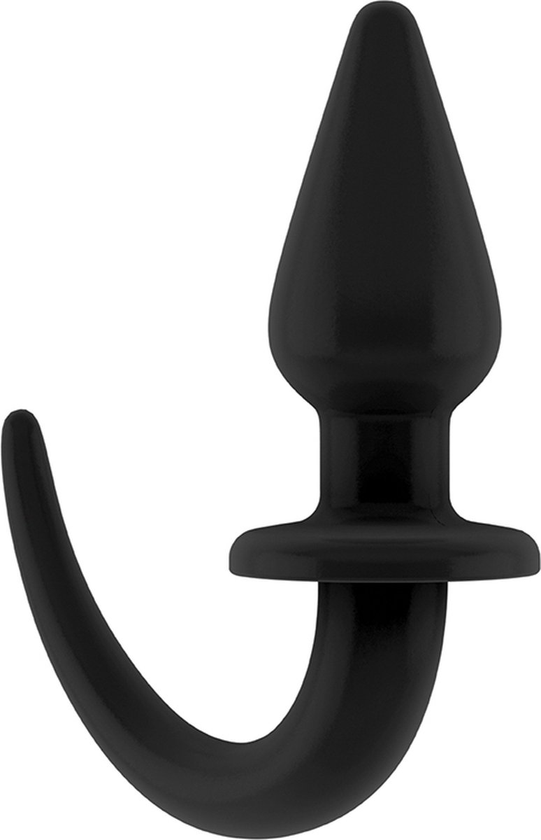 Shots - Ouch! Flexibele Rubberen Butt Plug black