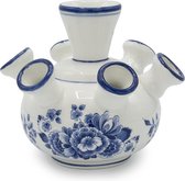 Tulpenvaas bloem | Heinen Delfts Blauw | Delfts blauwe vaas | Tulpenvaas |