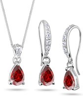 Elli Dames Sieraden Set Dames Oorbellen met Zirkonia Stenen Sterling in 925 Sterling Zilver