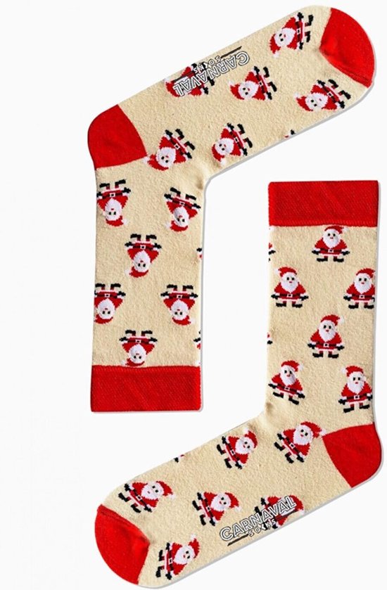 Foto: Sokken kerstsokken christmas socks katoen kerstcadeau christmas gift kerstman maat 37 44