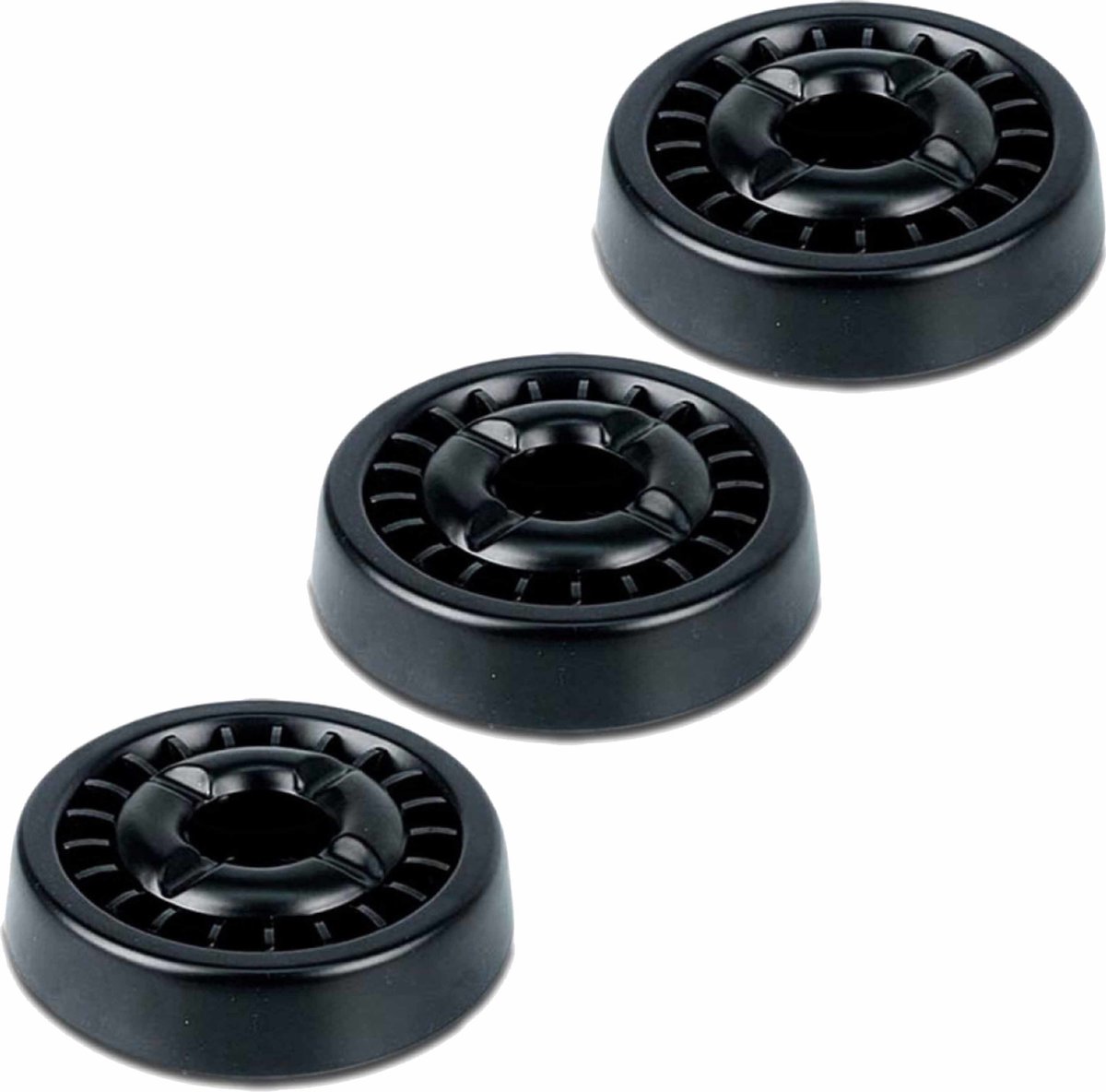 Goedkoopste Sigarettendover asbak - 3x - zwart - 14 cm - metaal/kunststof - dover/tafeldover - Rokersbenodigdheden - Rookaccessoires