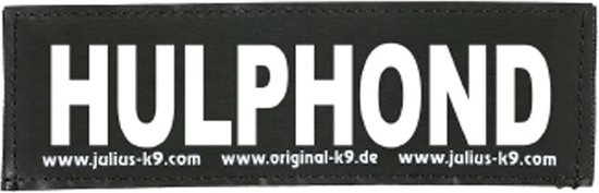 Julius-K9 label - Hulphond (50mm x 160mm)