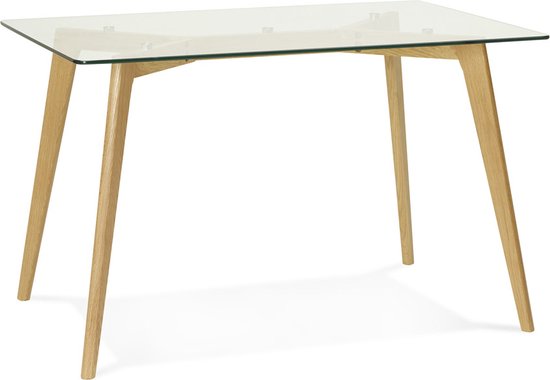 Maysun - Table à Manger Design - TESS Glas 120X80 CM