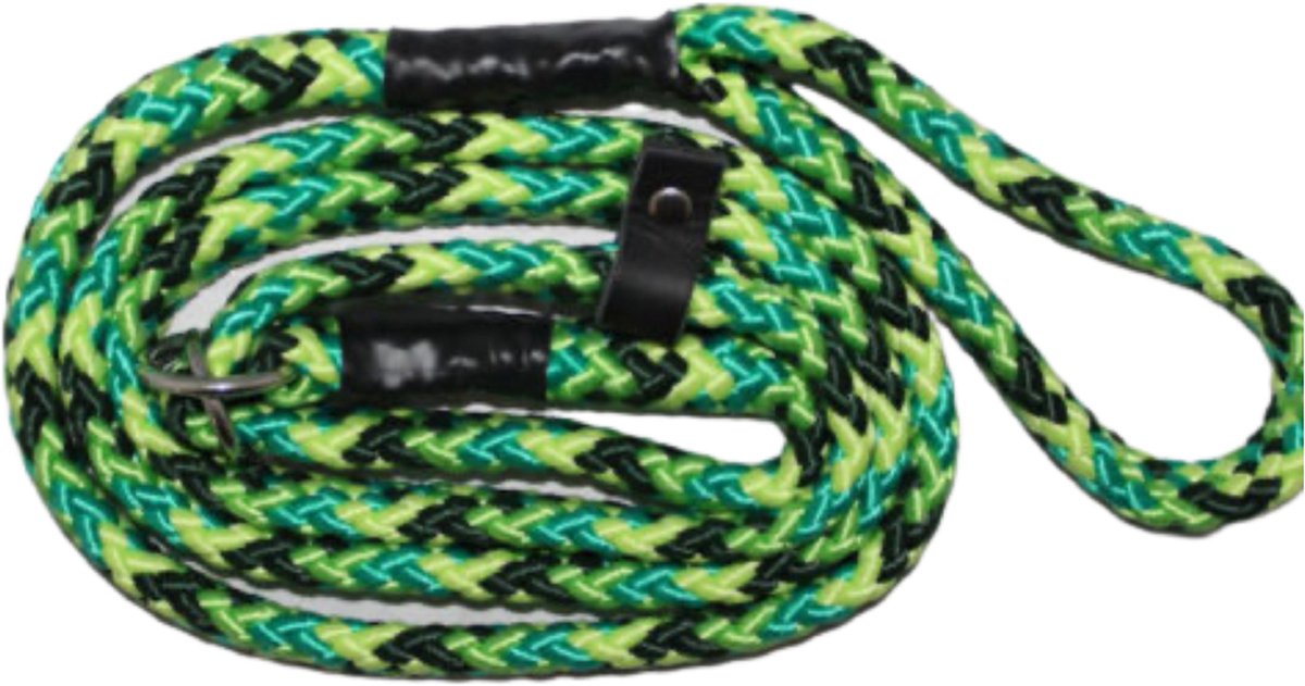 CAMAJE Platte Jachtlijn 12 mm - 175 cm Groen/Zwart
