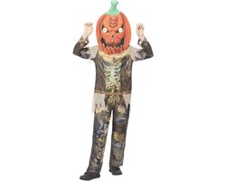 Smiffys - Pumpkin Scarecrow Reaper Kinder Kostuum - Kids tm 12 jaar - Multicolours