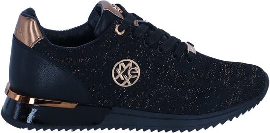 Mexx Sneaker Gitte Glitter Dames Zwart Maat 37 bol