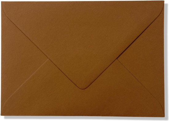 Cards & Crafts 100 Luxe enveloppen Bruin - C6 - 162x114mm - 120 grams