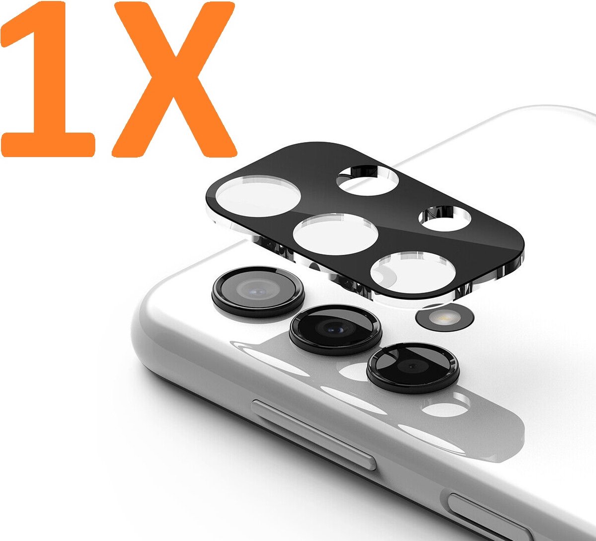 Camera Lens Glass Protector - beschermer Geschikt voor: Samsung Galaxy A13 4G - Zwart - 1x