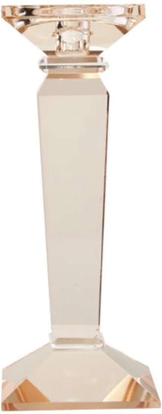 Kandelaar kristal - paars/oranje - ø5.5x9 cm