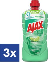 Ajax Limoen Allesreiniger - 3 x 1.25 l