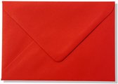 Cards & Crafts 100 Luxe enveloppen - C6 - Poppy Red  - 110grams - 162x114mm