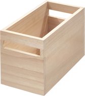 iDesign | Boîte de rangement en bois B (12,5x 25,5 x 10) empilable   | Bois | Empilable