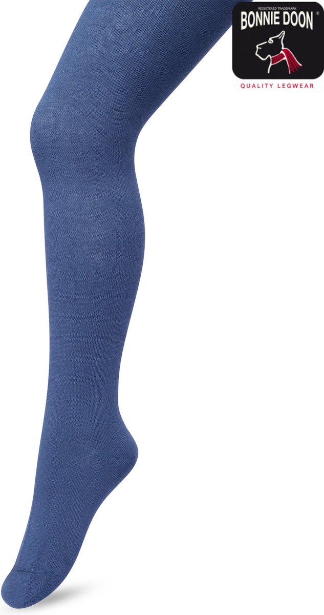 Bonnie Doon Biologisch Katoenen Maillot Meisjes Blauw maat 140/146 - Kinder Maillot - OEKO-TEX gecertificeerd - Bio Cotton Tights - Duurzaam Huidvriendelijk Bio Katoen - Fijne pasvorm - Gladde Naden - Bering Sea - BP053900.131