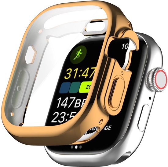 Apple Watch Ultra / Ultra 2 Hoesje - Full Protect - TPU Case - Roze Goud