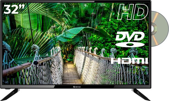 Denver Televisie 32 inch (81cm) met Ingebouwde DVD speler - LED TV - HD  Ready - HDMI -... | bol
