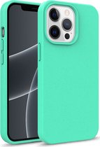 Mobigear Hoesje geschikt voor Apple iPhone 14 Pro Telefoonhoesje Eco Friendly | Mobigear Bio Backcover | iPhone 14 Pro Case | Back Cover - Groen