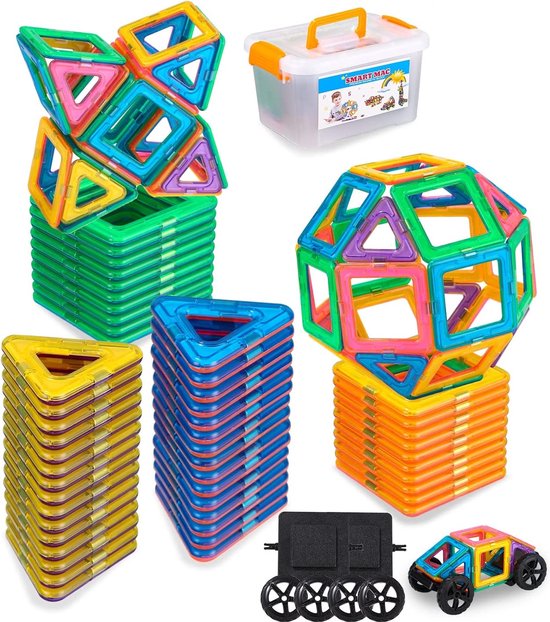 Cubes Magnétiques De Construction 150 Pièces | Jouet éducatif STEM Montessori Pour Enfants 3 Ans Et + - 5