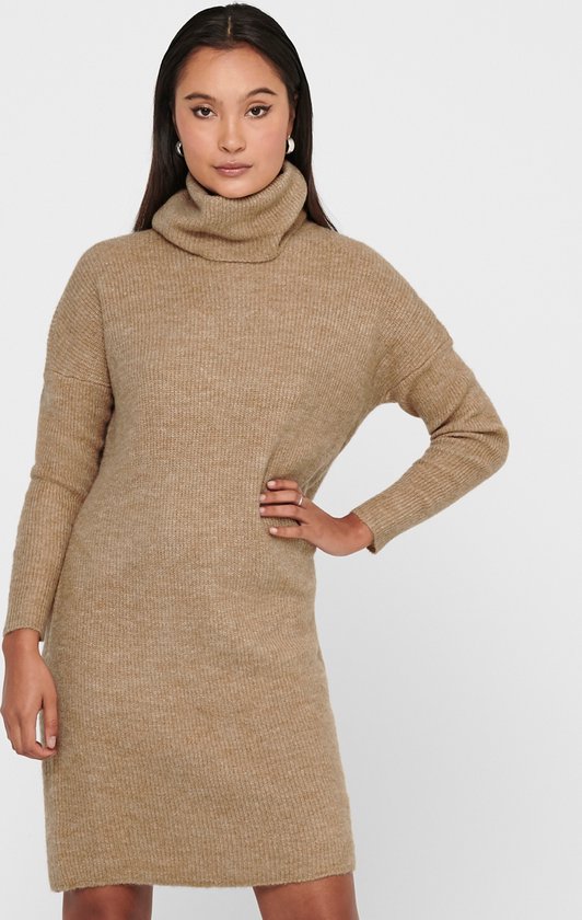 ONLY ONLJANA L/S COWLNCK DRESS WOOL KNT NOOS Dames Jurk - Maat M