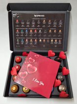 Koffie Proeverij Pakket 20 stuks verschillende smaken met Mystery Card 'I Love You' met persoonlijke (video) boodschap | Verjaardag | Sinterklaas | Kerstpakket | Vaderdag | Moederdag | Jubileum | Valentijnsdag