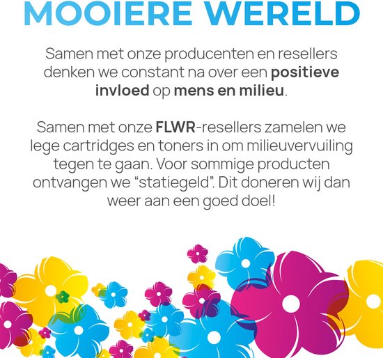 FLWR - Toner / TN-326BK / Noir - Convient pour Brother