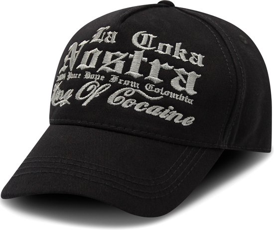 Baseball Cap Heren - King of Cocaine - Zwart