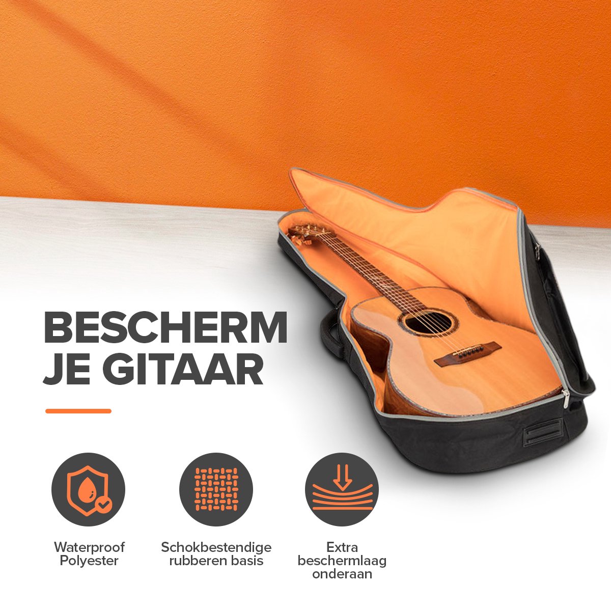 Roestig Zware vrachtwagen lijn Gitaartas - Gitaarhoes - Gitaarzak - Beschermhoes gitaar - Guitar bag -  Gigbag -... | bol.com