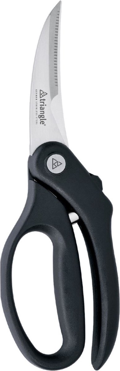 Triangle Gevogelteschaar – 10 cm – RVS met Zwart Polyamide Heft – Vaatwasserbestendig
