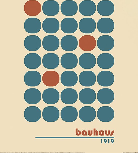 Bauhaus 1919 Art Print 40x50cm | Poster