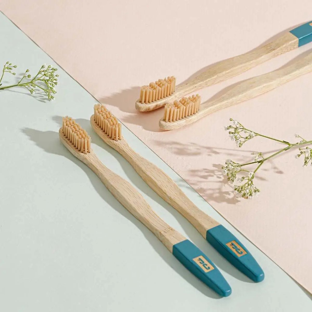Bamboe tandenborstels | Eco set van 4