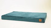 Melman orthopedic dog bed size: M, color: turquoise, material: velor