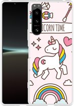 Sony Xperia 5 IV Hoesje Unicorn Time Designed by Cazy