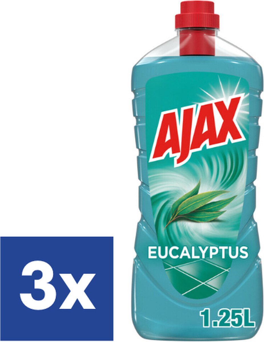 Ajax Eucalyptus Allesreiniger - 3 x 1.25 l