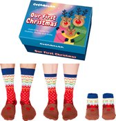 United Oddsocks Baby Our First Christmas 3 Paar Baby Mama Papa