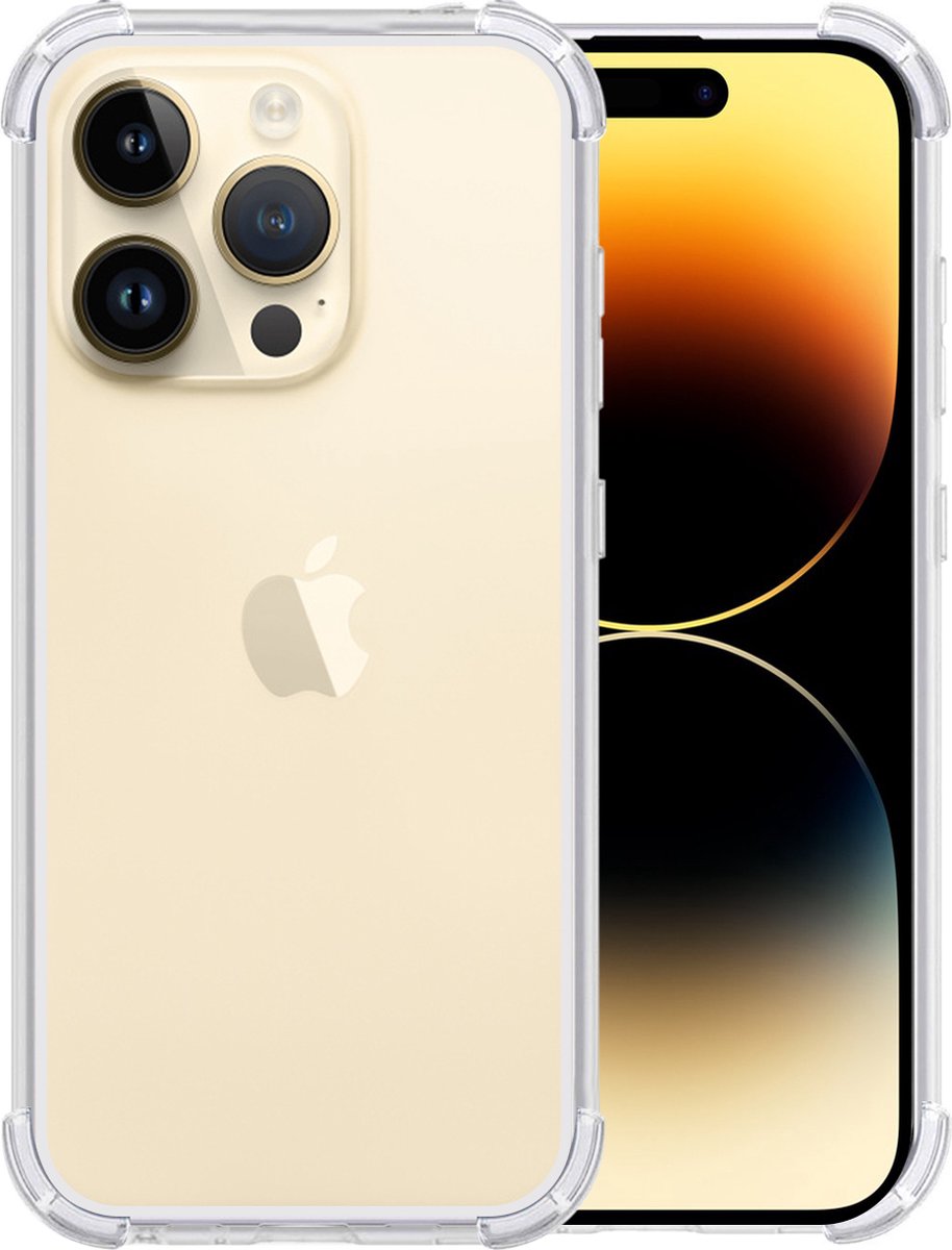 Hoesje Geschikt voor iPhone 14 Pro hoesje shockproof backcover - Transparant - Arara