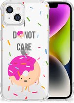 GSM Hoesje Geschikt voor iPhone 14 Shockproof Case met transparante rand Donut