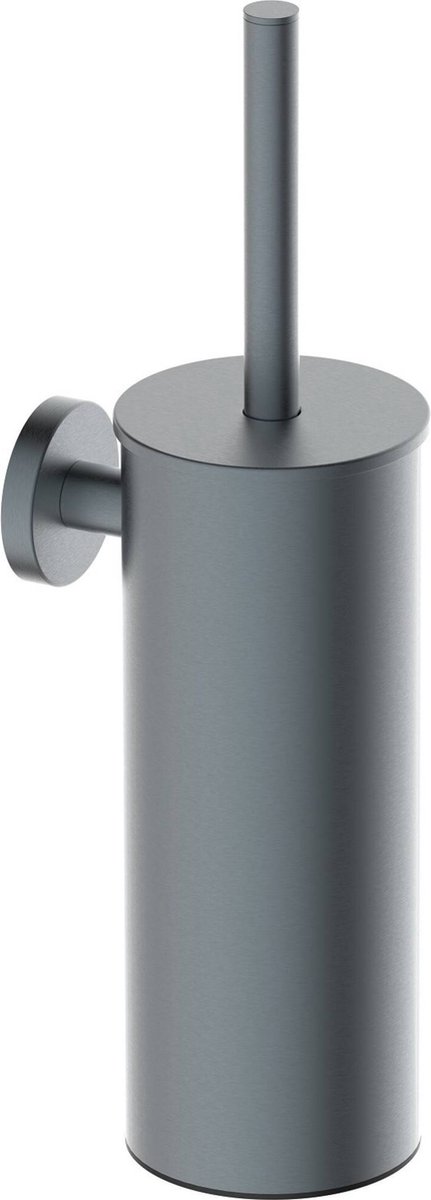Saqu Nemo Toiletborstel - WC borstel met Houder - Gunmetal