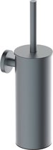Saqu Nemo toiletborstel met houder 9,2x12x35,2cm gunmetal