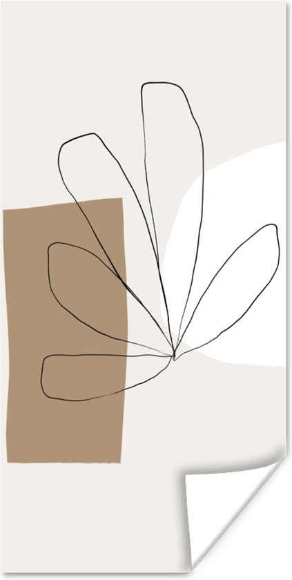 Poster Bloemen - Minimalisme - Pastel - 60x120 cm