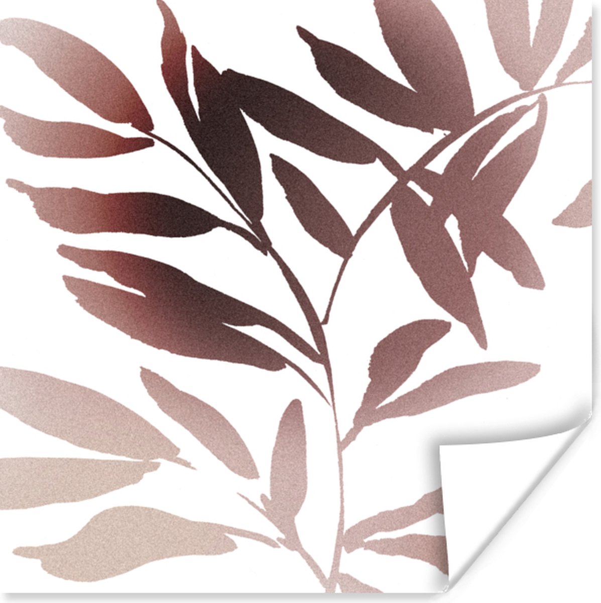 Poster Bladeren - Design - Abstract - 30x30 cm