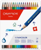 Crayons de couleur Caran d'Ache Fancolor 18 pcs