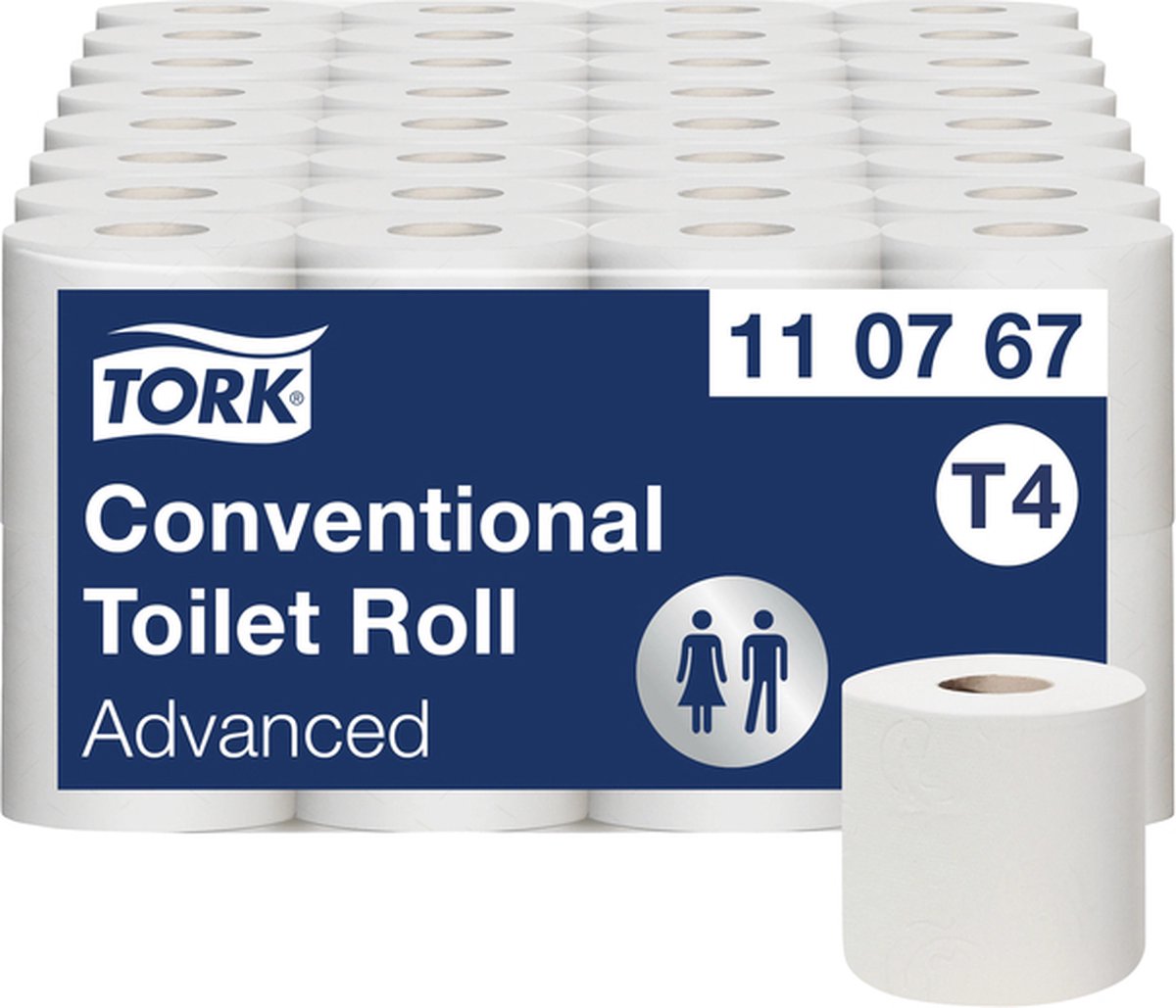 Papier toilette Tork Conventionnel Advanced, 2 épaisseurs, 250 feuilles,  blanc (boîte... | bol.com