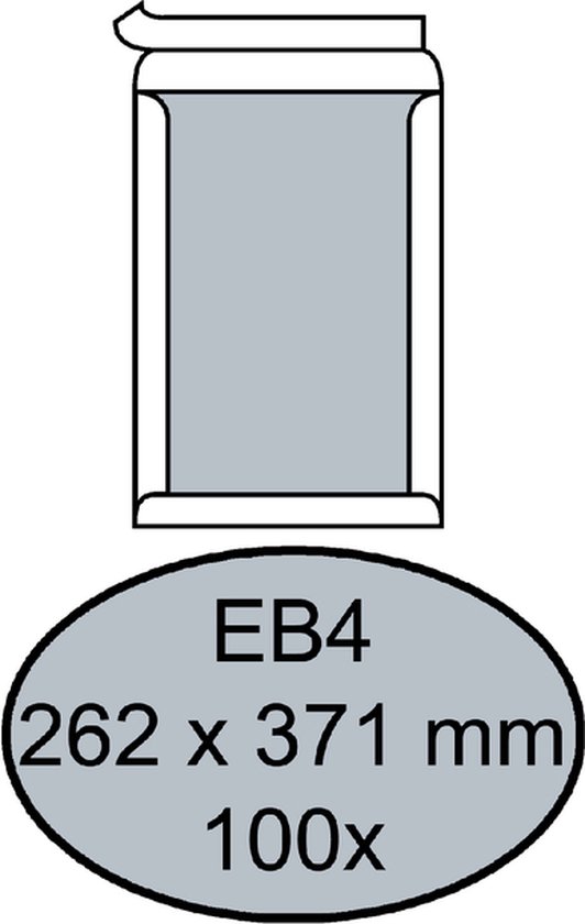 Foto: Envelop quantore bordrug eb4 262x371 zk 120gr wt doos a 100 stuk