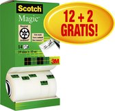 Ruban adhésif Scotch Magic 810 19mmx33m invisible mat 12+2 gratuit | 2 pièces