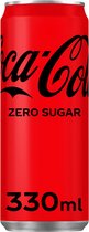 Frisdrank Coca Cola Zero blikje 0.33l - 24 stuks